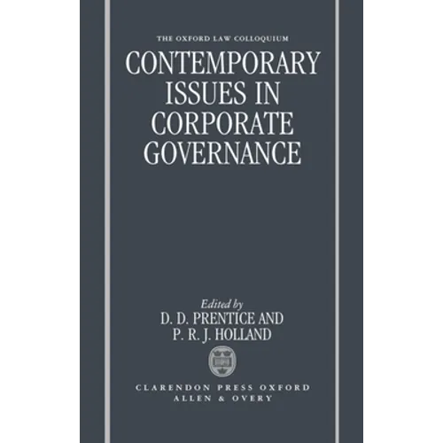 Contemporary Issues in Corporate Governance