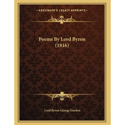 Poems By Lord Byron (1816)