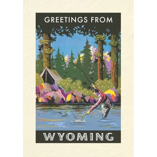 Vintage Lined Notebook Greetings from Wyoming