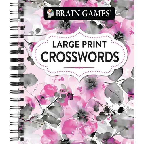 Brain Games - Large Print Crossword (Floral)