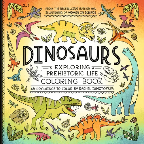 Dinosaurs Coloring Book: 40 Drawings to Color