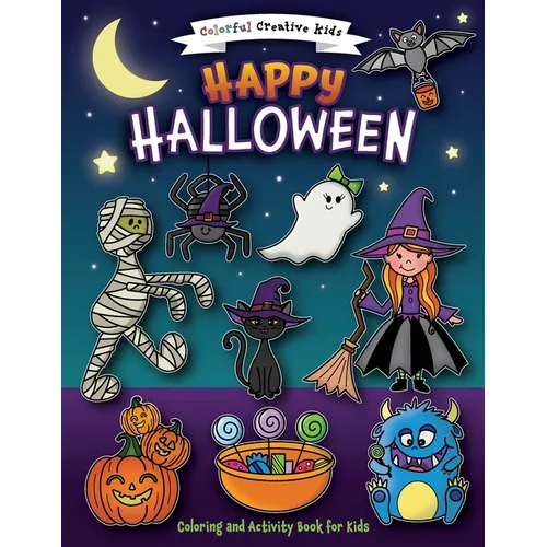 Happy Halloween Coloring and Activity Book