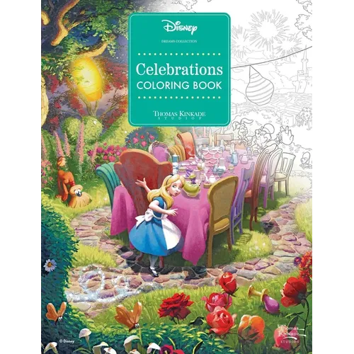 Disney Dreams Collection Thomas Kinkade Studios Celebrations Coloring Book