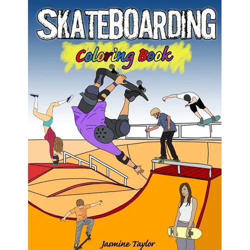 Skateboarding Coloring Book