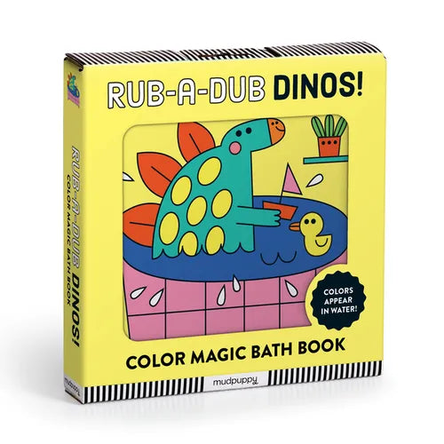 Rub-A-Dub Dinos! Color Magic Bath Book