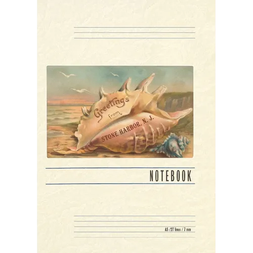 Vintage Lined Notebook Greetings from Stone Harbor, New Jersey